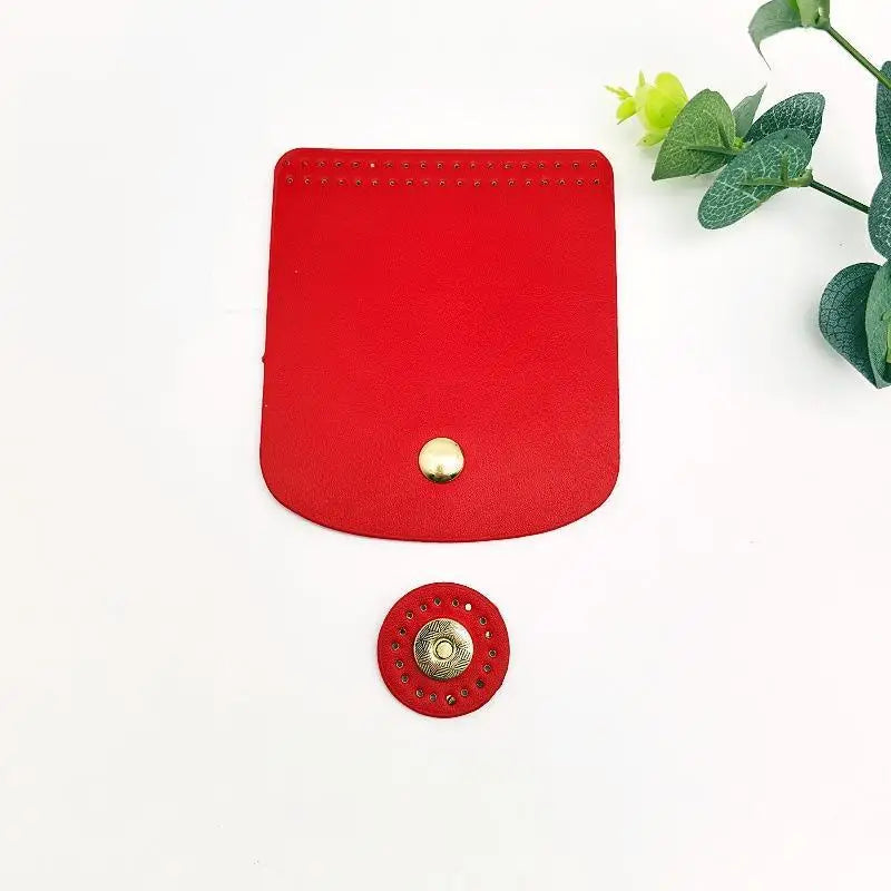 PU Leather Bag Flap Cover with Magnetic Snap – DIY Crochet Bag Bag Flap Accessory PLUSH A7