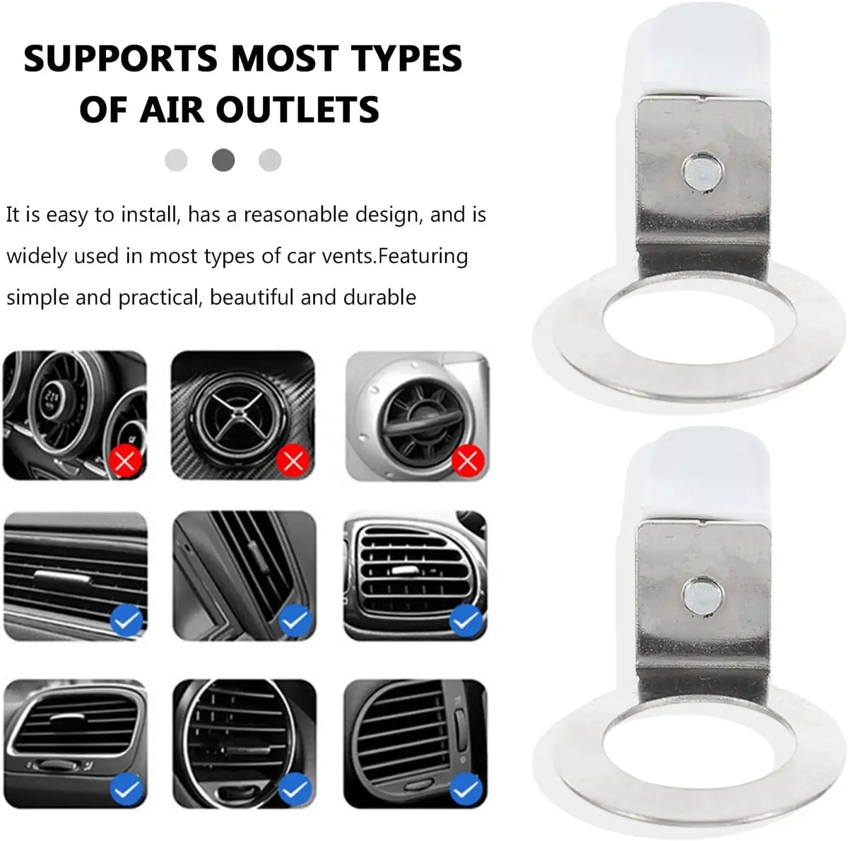 Car Air Vent Aromatherapy Diffuser Clip – 360° Rotation Car Vent Diffuser Clip PLUSH