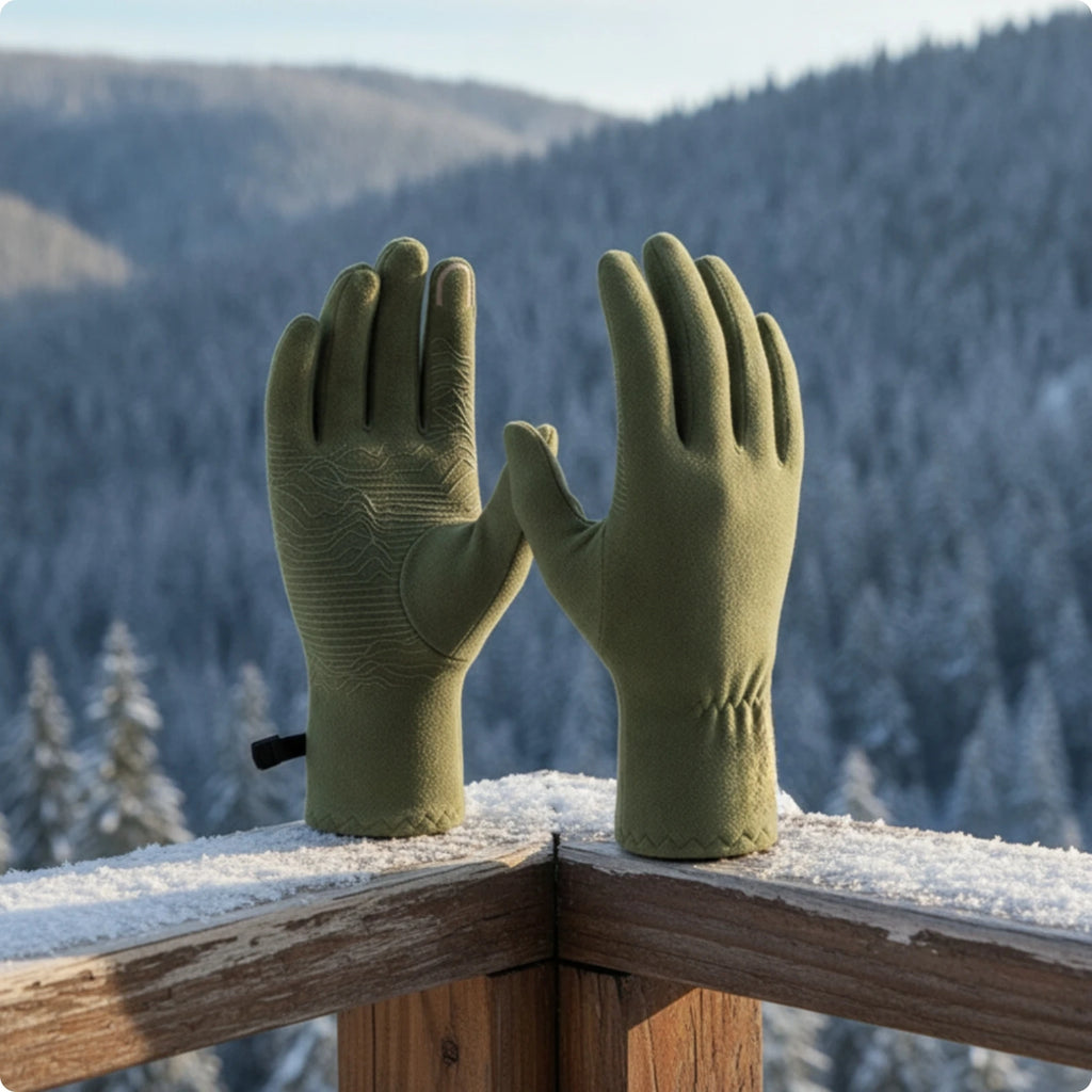 Touchscreen Winter Gloves with Grip – Lightweight & Warm Winter Knit Gloves PLUSH L