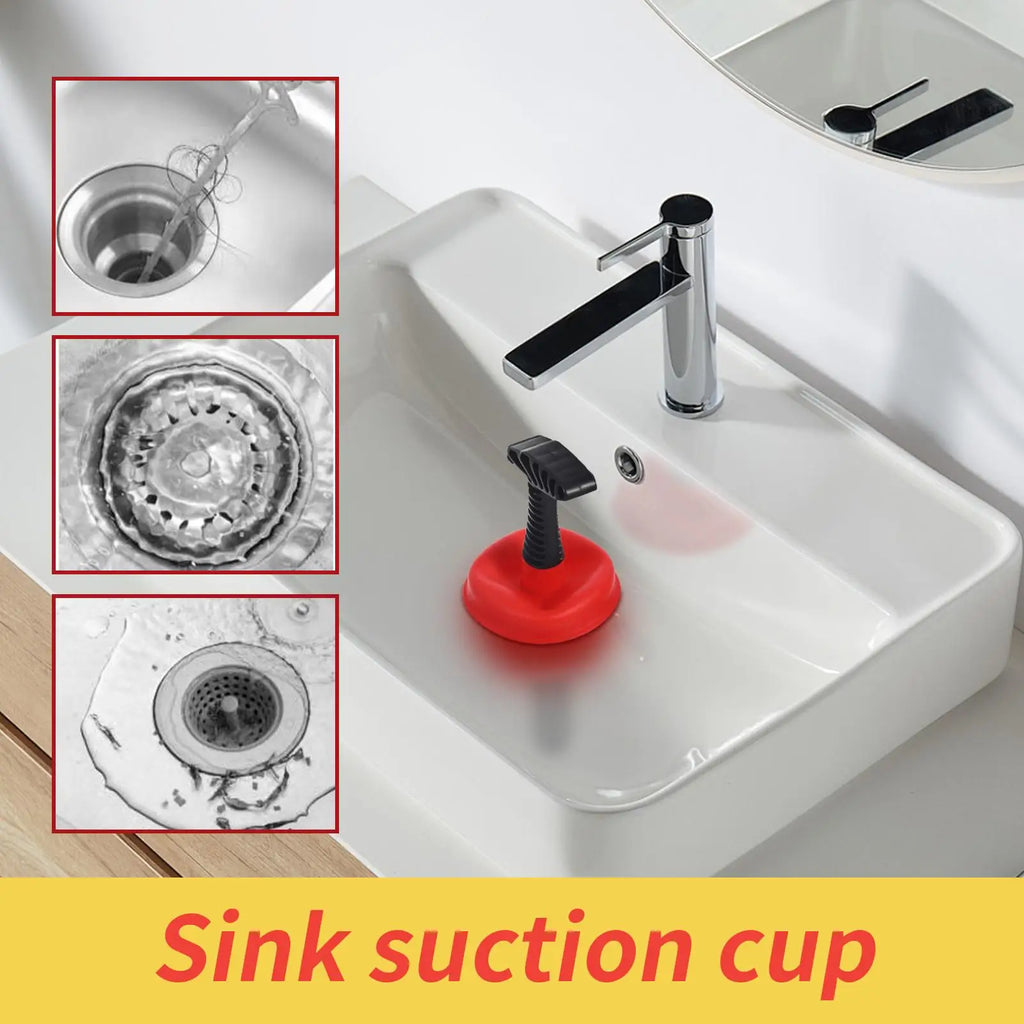 Mini Sink Drain Plunger – Suction Cup Clog Unblocker Tool Drain Plunger PLUSH