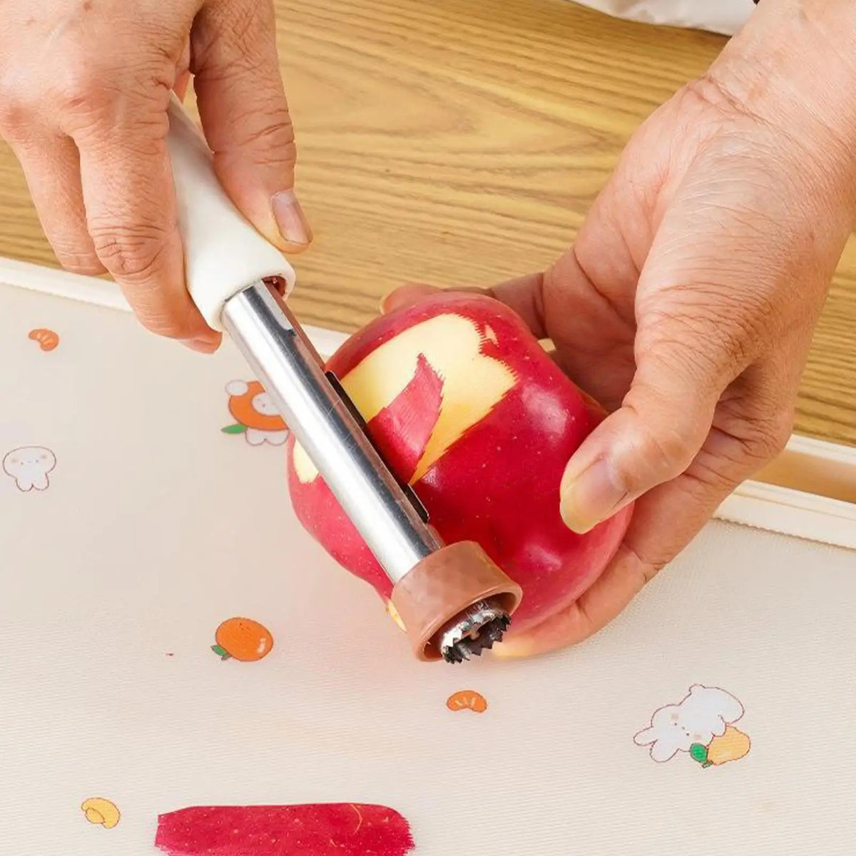 2-in-1 Stainless Steel Fruit Peeler & Corer Kitchen Tool Fruit Peeler Corer PLUSH