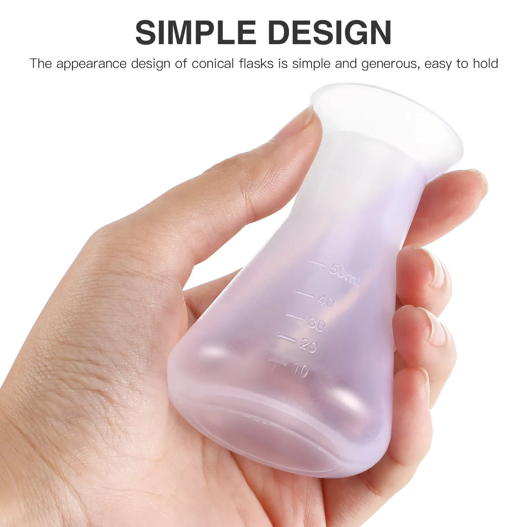5pcs 50mL Plastic Erlenmeyer Conical Flasks – Lab Set Lab Flask Set PLUSH