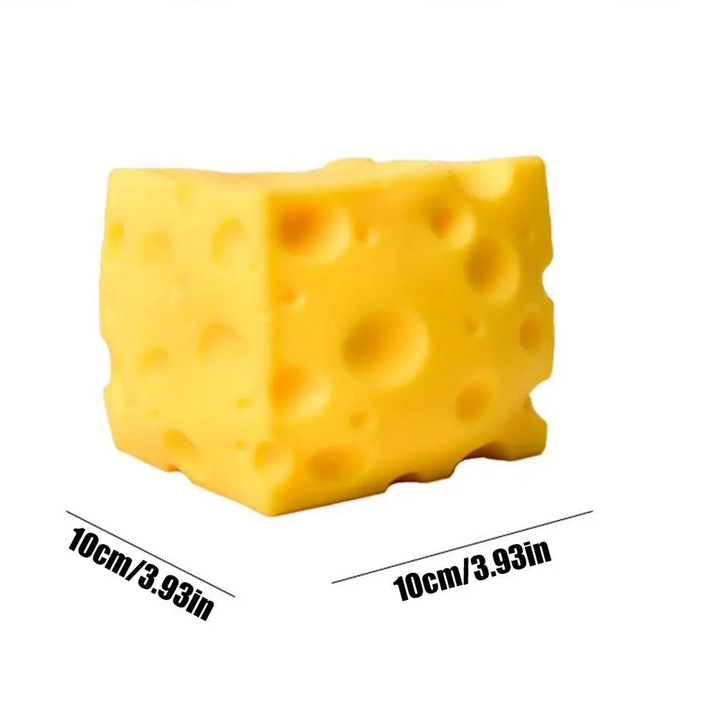 Squishy Cheese Cube Fidget Toy – Soft Slow Rebound Sensory Toy Sensory Fidget Toy PLUSH 10cm