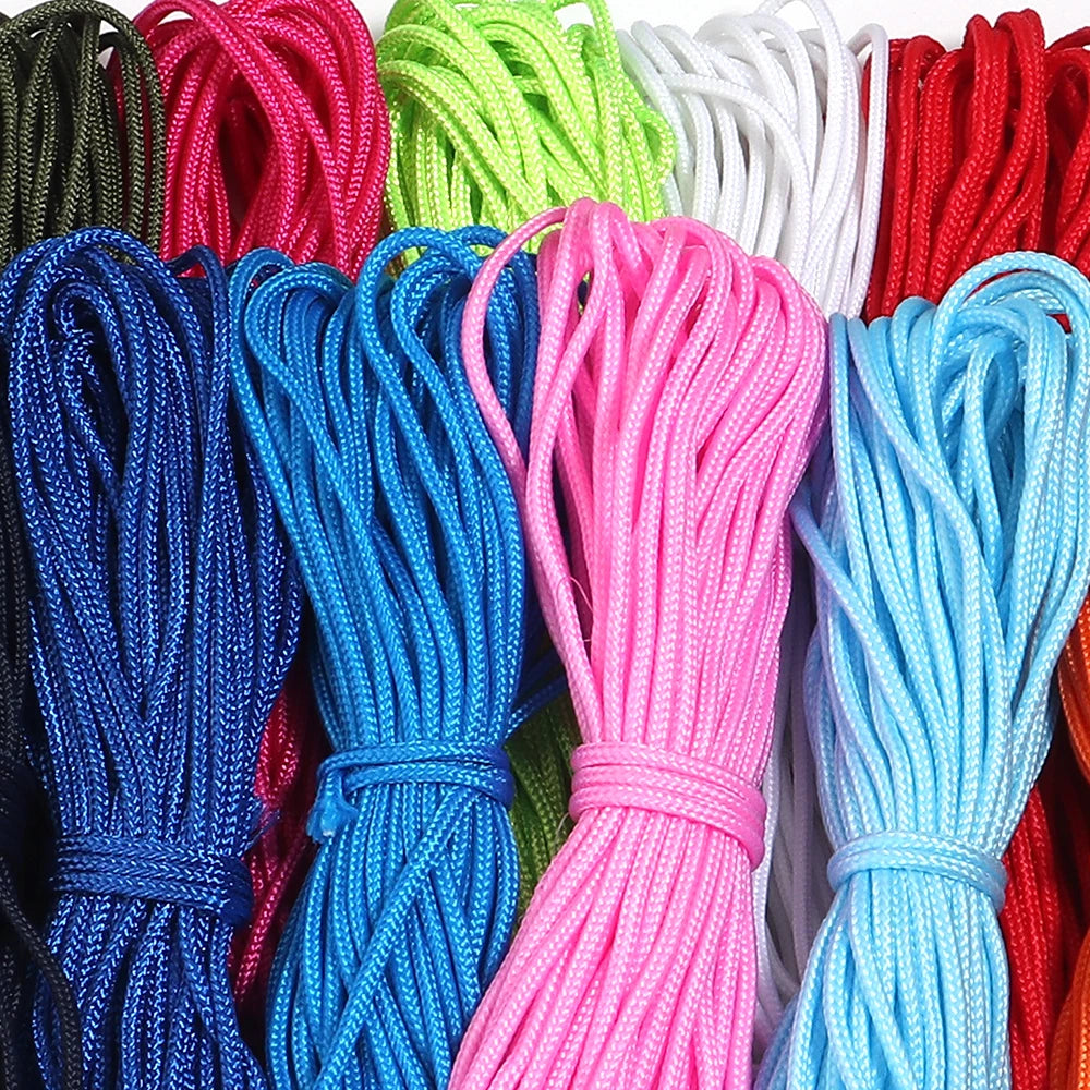 10 Yards 2mm Polyester Braided Rope – DIY Drawstring Cord Braided Craft Cord PLUSH