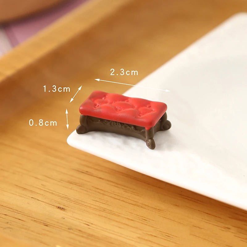 1/12 Scale Dollhouse Miniature Furniture Living Room Decor Dollhouse Miniature Furniture PLUSH A11