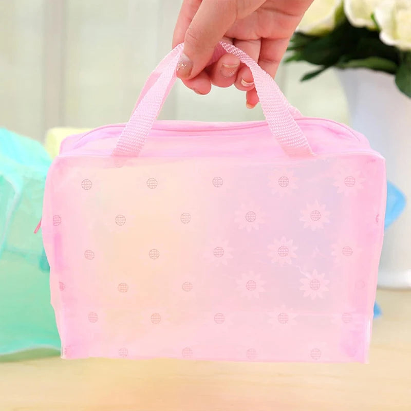 Transparent PVC Travel Cosmetic Bag | Waterproof Makeup Organizer Travel Cosmetic Bag PLUSH