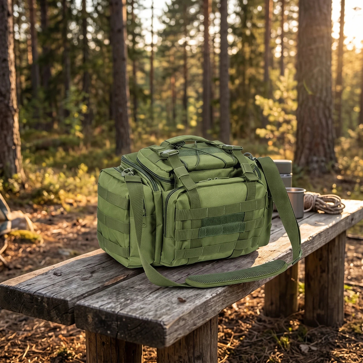 Waterproof Fishing Tackle Bag – Heavy Duty Oxford Nylon Fishing Tackle Bag PLUSH