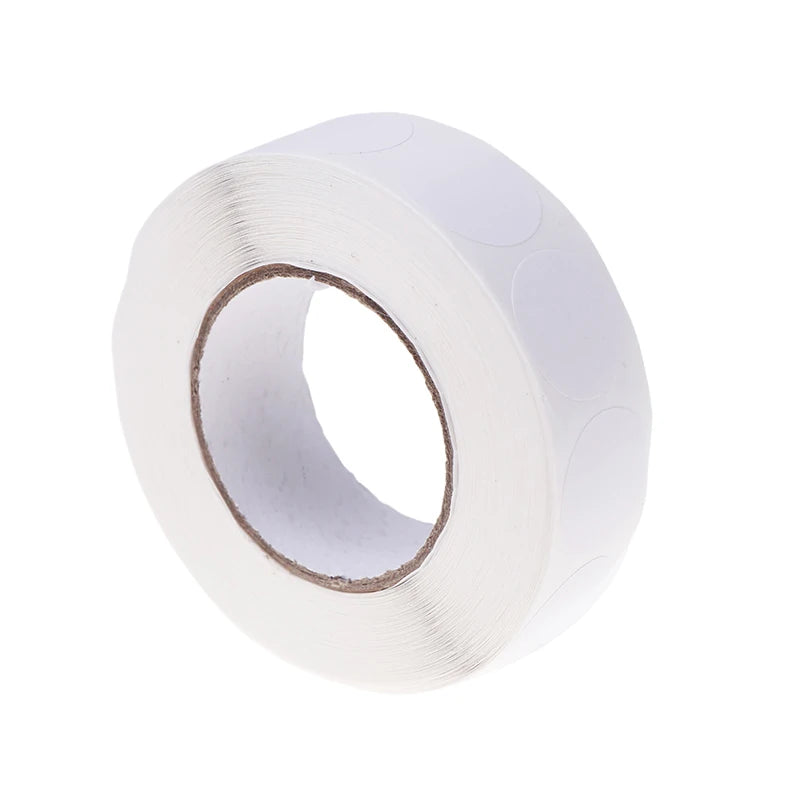 0.75" Color-Coded Adhesive Dot Labels 1000pcs – Archery Training Archery Training Labels PLUSH White