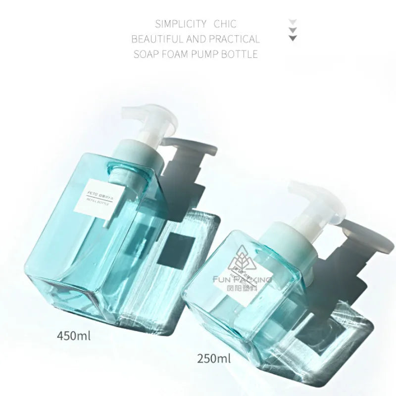 250ml Foam Pump Dispenser Bottle – Refillable Soap Container Foam Soap Dispenser PLUSH
