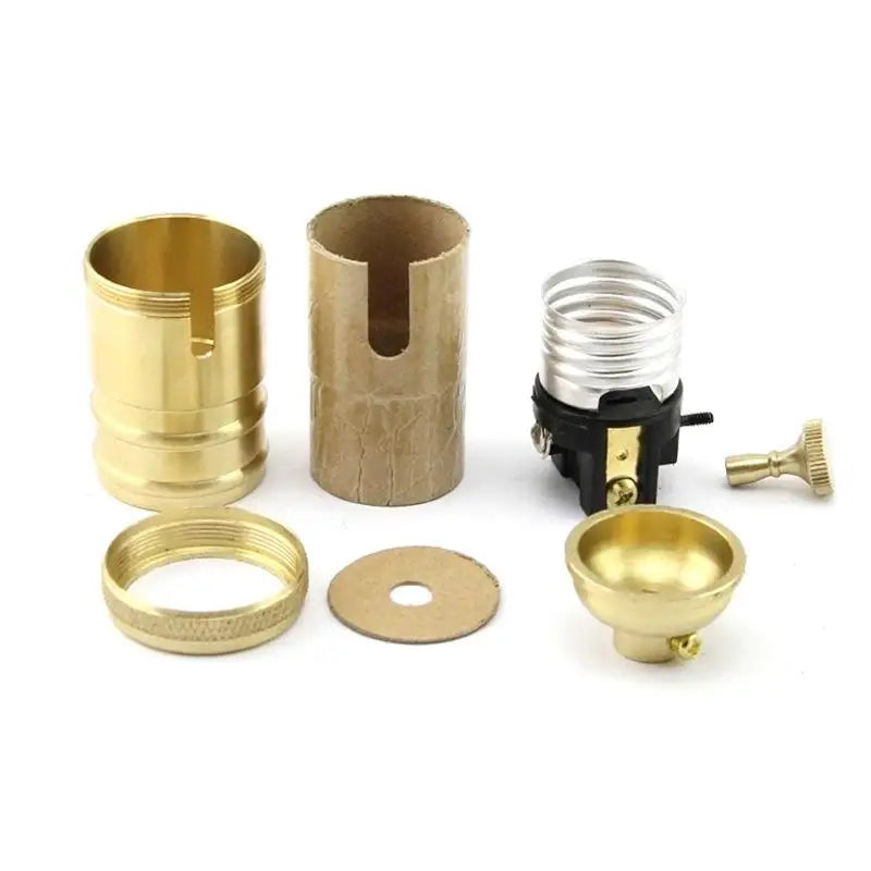 E27 Aluminum Vintage Lamp Socket with Built-In Dimmer Switch Lamp Socket Holder PLUSH
