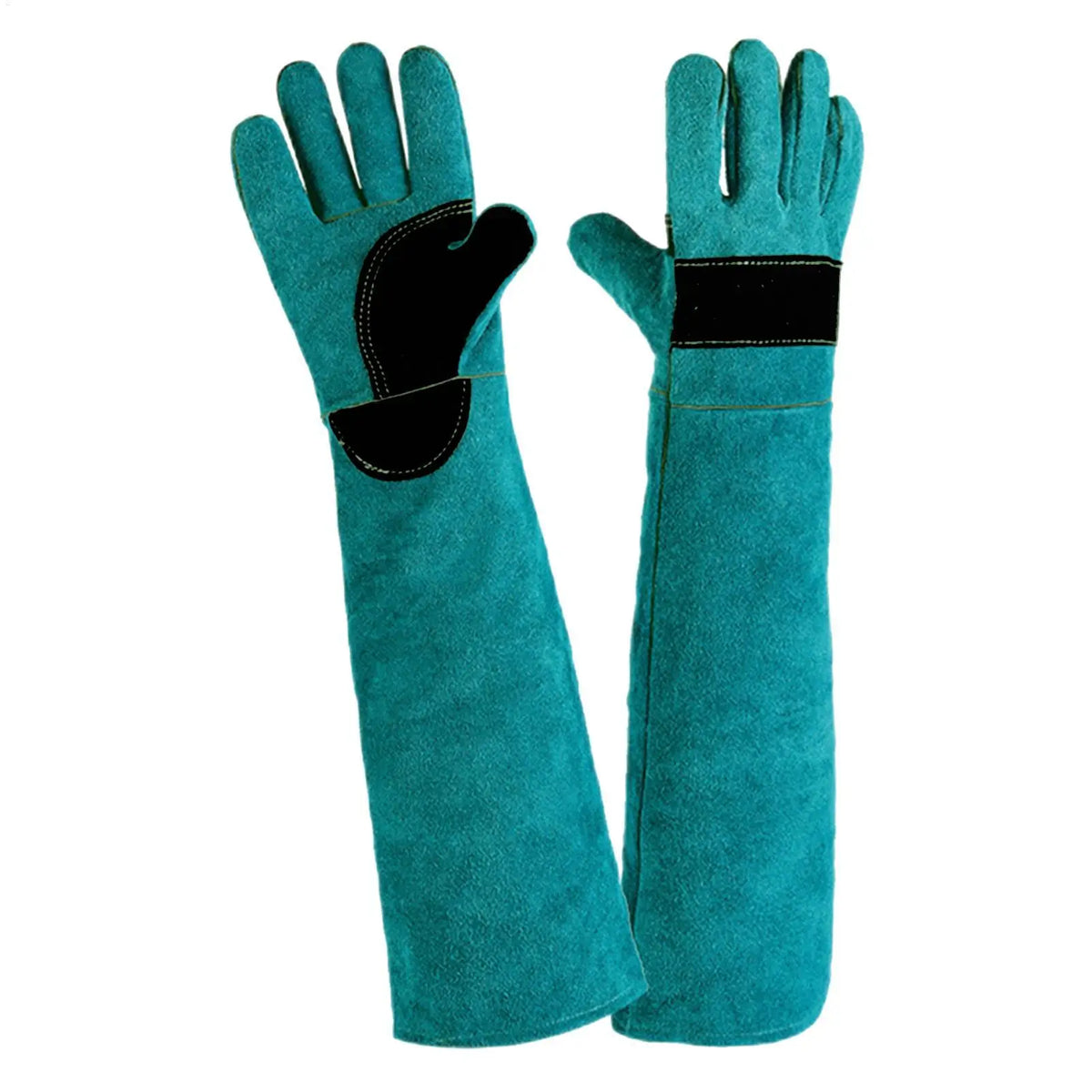 Anti-Bite Leather Gloves for Dog Cat & Bird Handling Pet Safety Gloves PLUSH