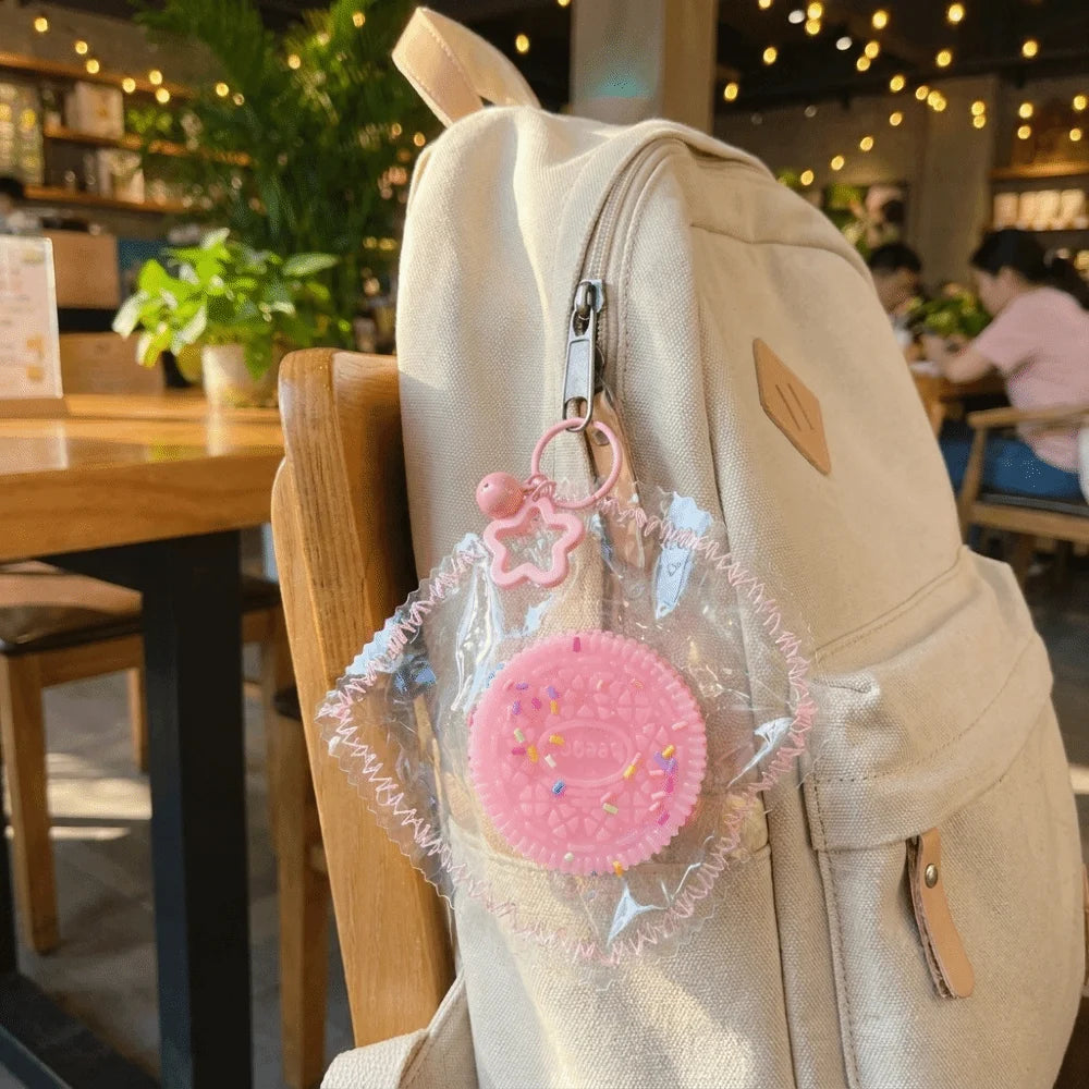 Squishy Biscuit Squeeze Keychain – Soft Slow Rebound Fidget Squishy Fidget Keychain PLUSH