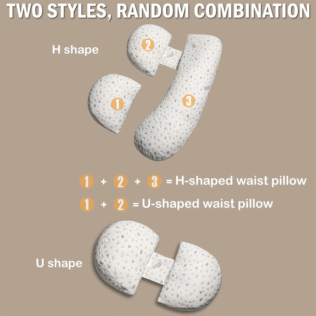 U-Shape Pregnancy Pillow | Soft Full Body Side Sleeper Support Pregnancy Body Pillow PLUSH