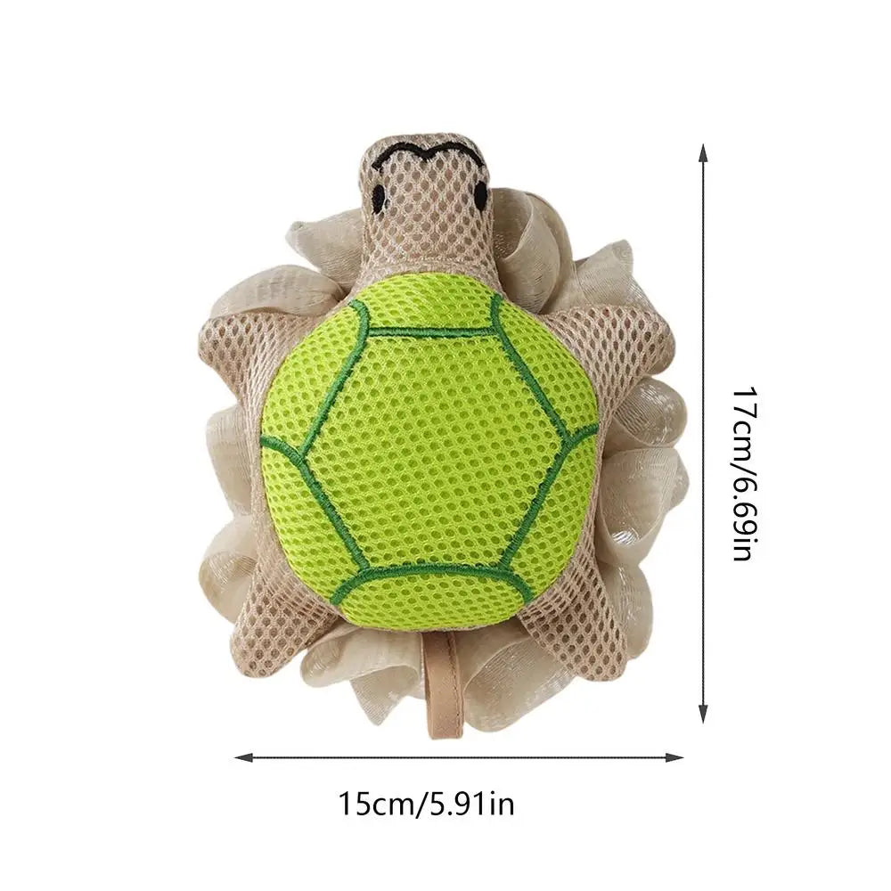 Turtle Kids Bath Sponge – Cute Reusable Body Scrubber Kids Bath Sponge PLUSH turtle