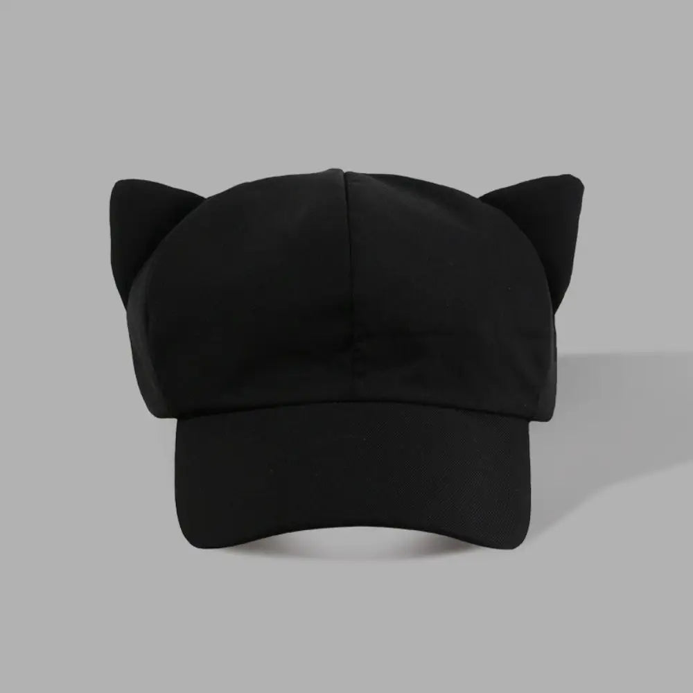 Y2K Cat Ear Baseball Cap – Women's Adjustable Peaked Hat Women's Baseball Cap PLUSH