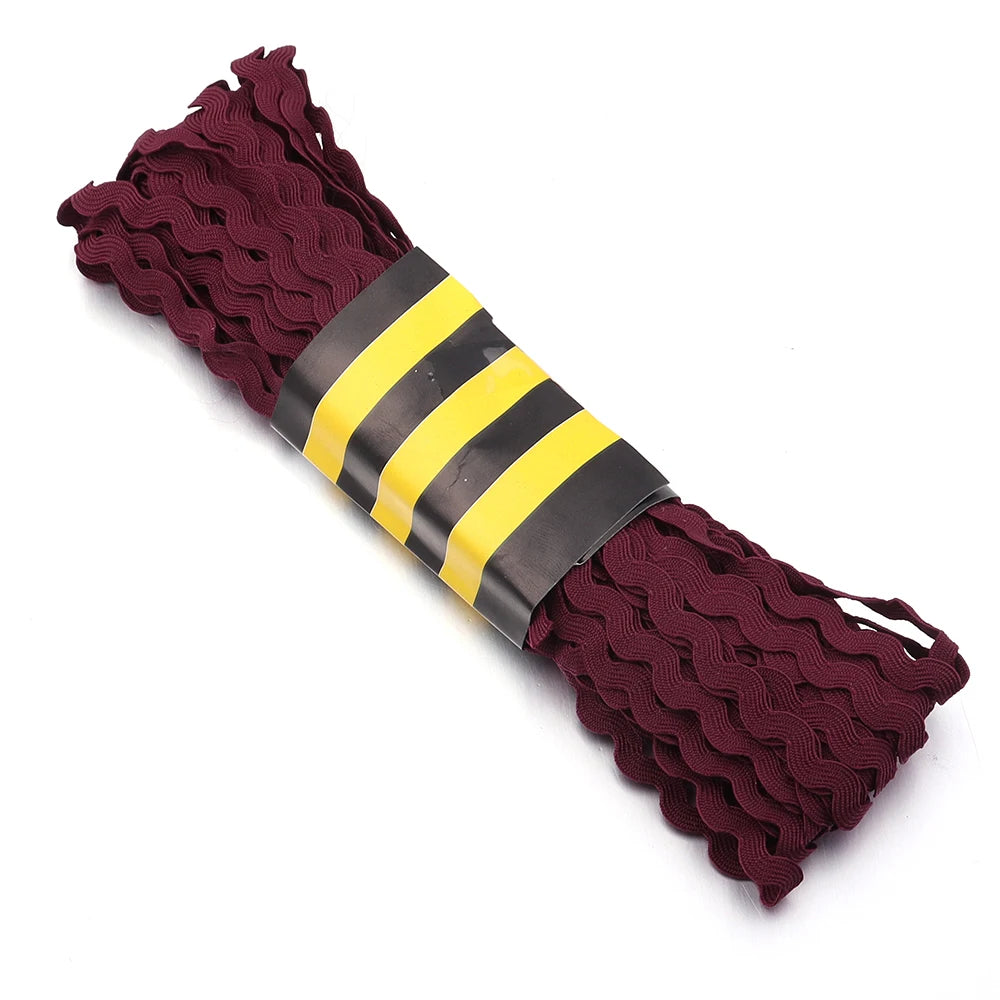15 Yards 5cm Ric Rac Zig Zag Trim Ribbon – DIY Craft Sewing Ric Rac Trim Ribbon PLUSH Wine Red 5mm 15yards