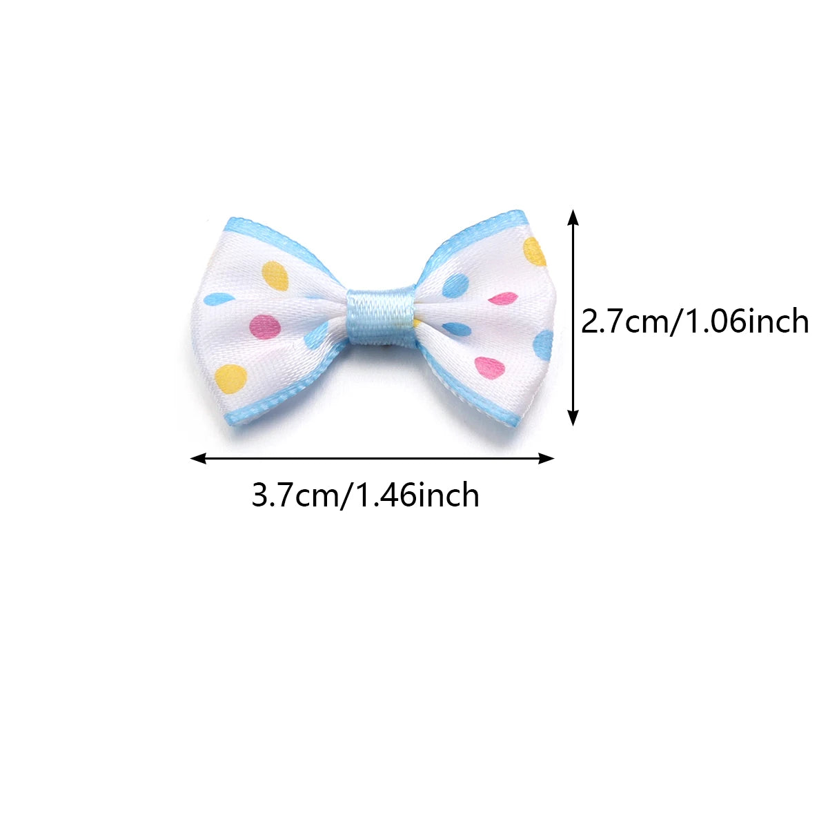 30pcs Polka Dot Ribbon Bows – DIY Hair Accessories & Gift Wrap Ribbon Craft Bows PLUSH