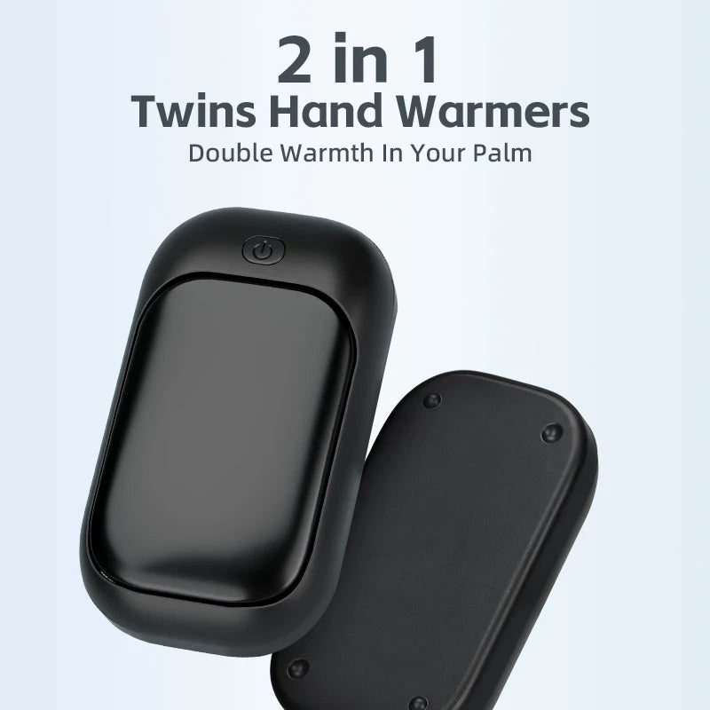 2-in-1 Hand Warmer Portable Heater | Black Pink White – PLUSH Electric Hand Warmer PLUSH