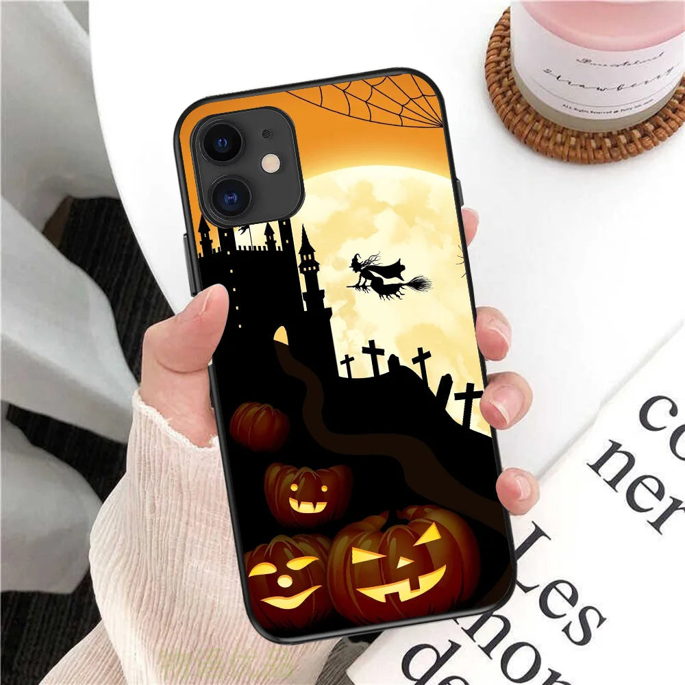Halloween iPhone Case – Soft TPU Shockproof Matte Cover Phone Case PLUSH -2 For iPhone 14 Pro