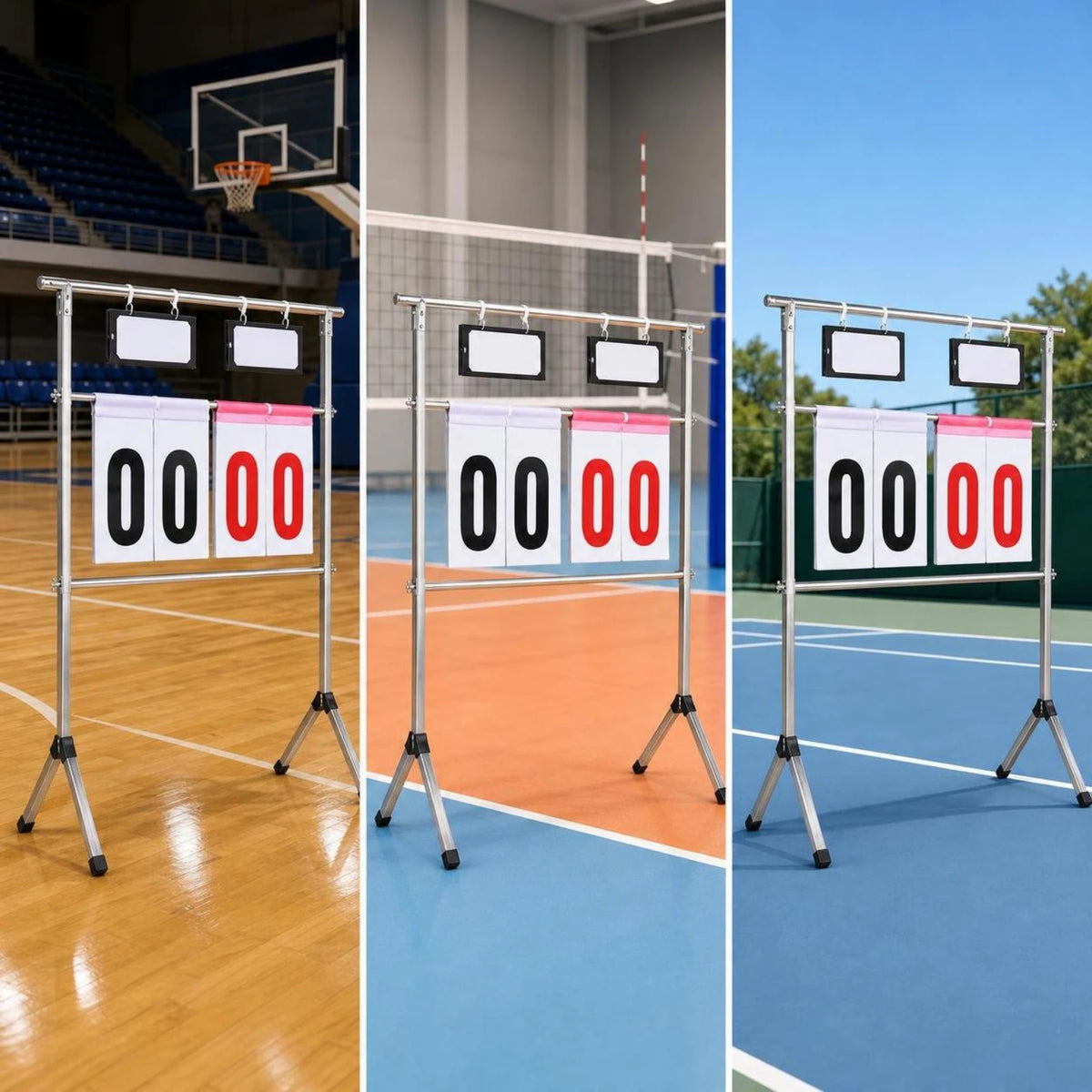 Flip Scoreboard with Stand – Portable Manual Scoring Board Manual Flip Scoreboard PLUSH
