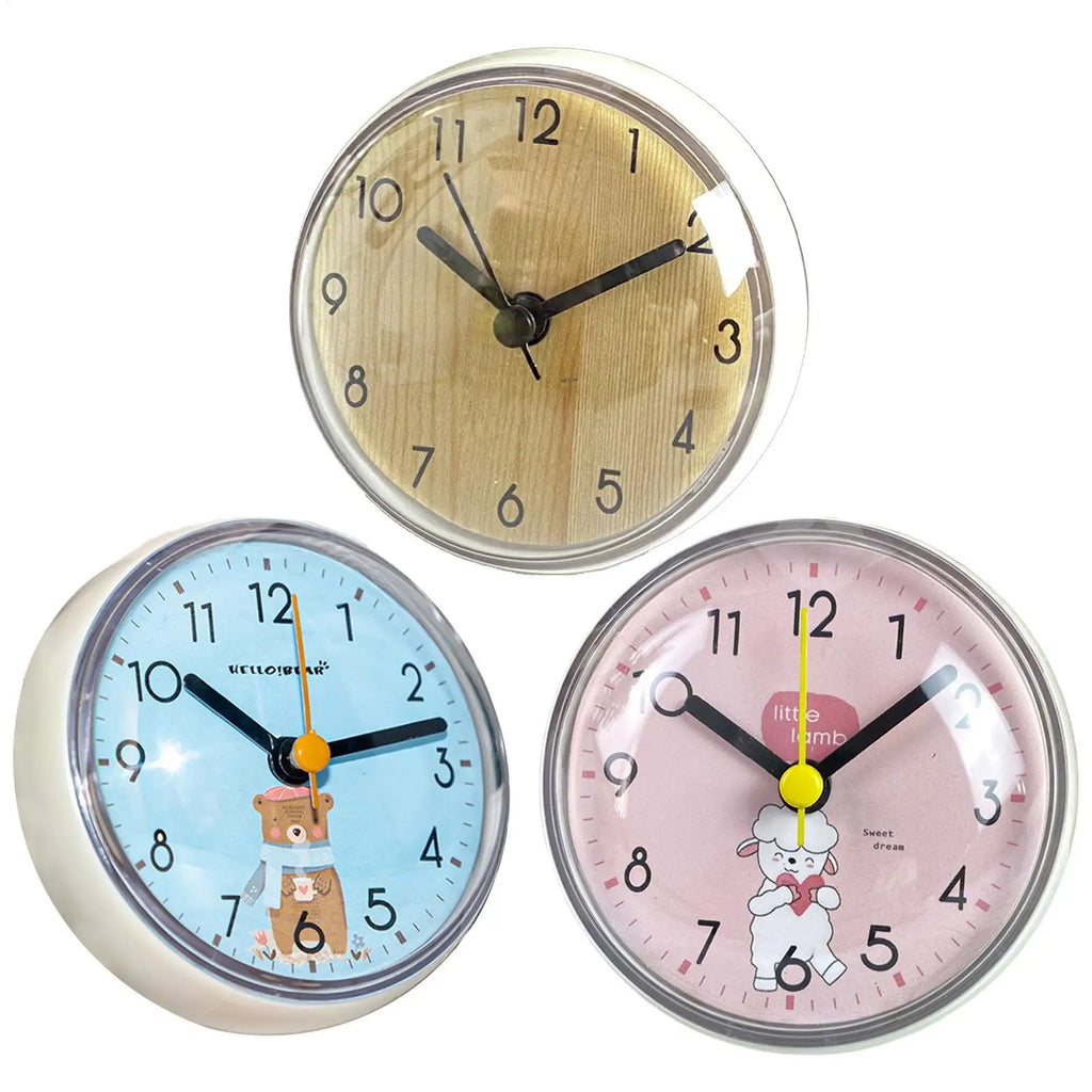 Mini Waterproof Suction Cup Wall Clock – Silent Shower Clock Waterproof Wall Clock PLUSH