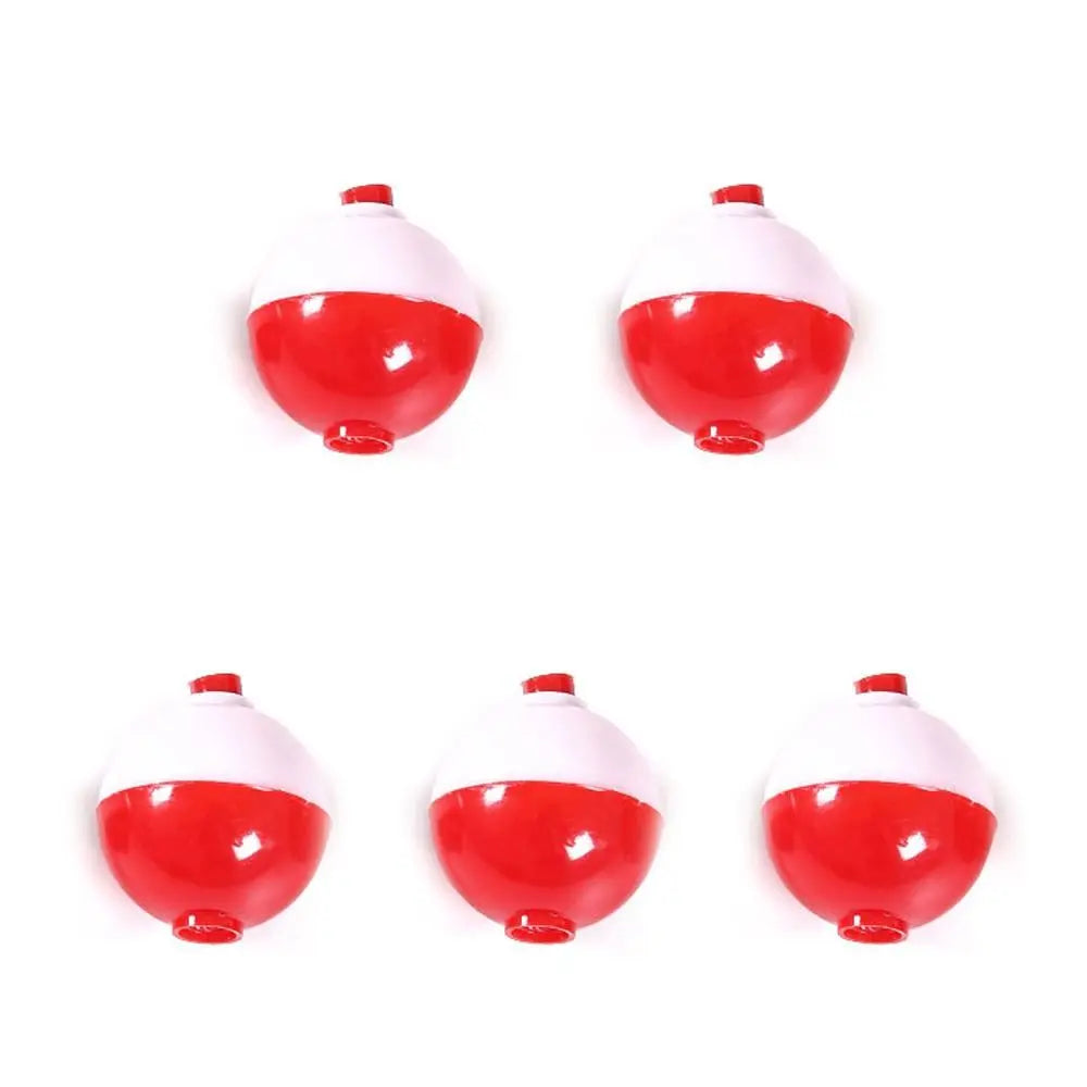 Red White Plastic Fishing Bobber Float Ball Set – 7 Sizes Fishing Bobber Set PLUSH 45mm-5pcs