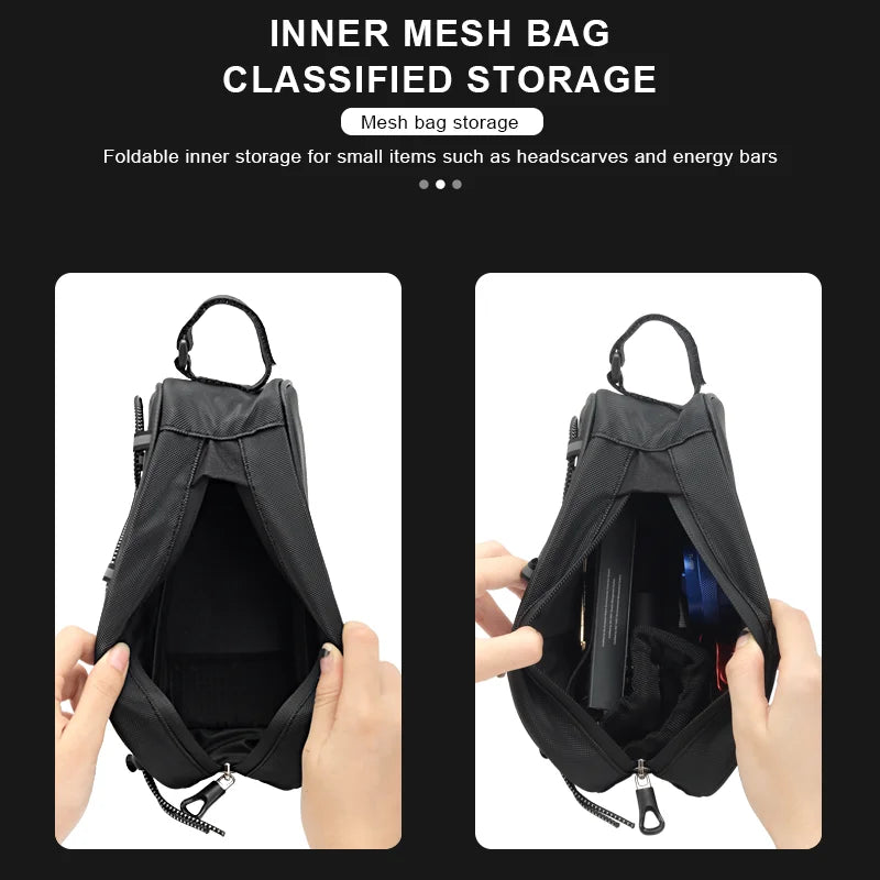 RIDERACE Waterproof Bike Top Tube Bag – MTB & Road Cycling Bike Frame Bag PLUSH