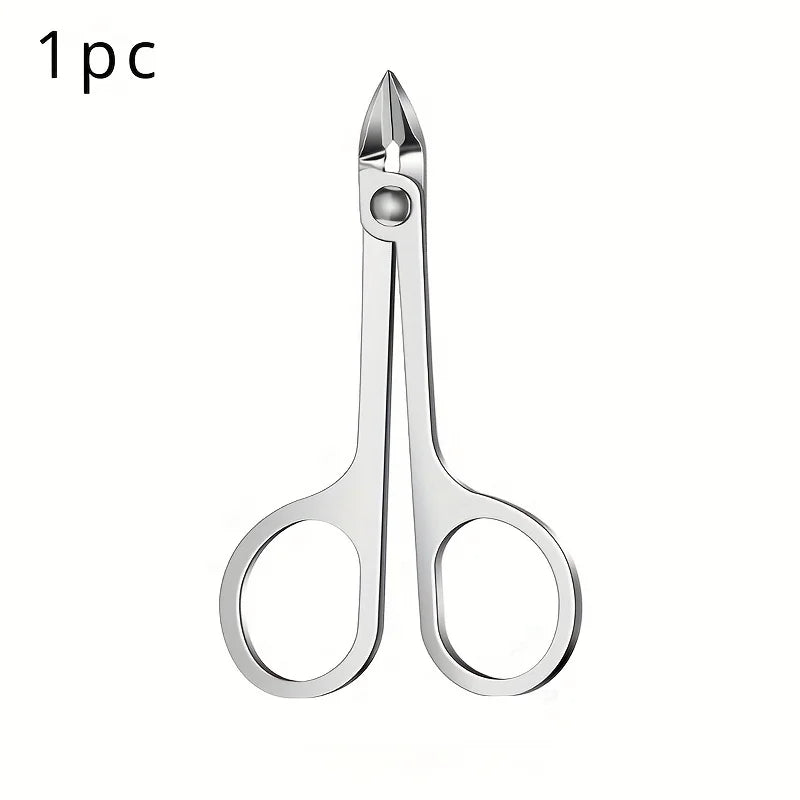 Stainless Steel Cuticle Scissors & Nail Clippers Manicure Set Cuticle Scissors Set PLUSH 1 pc