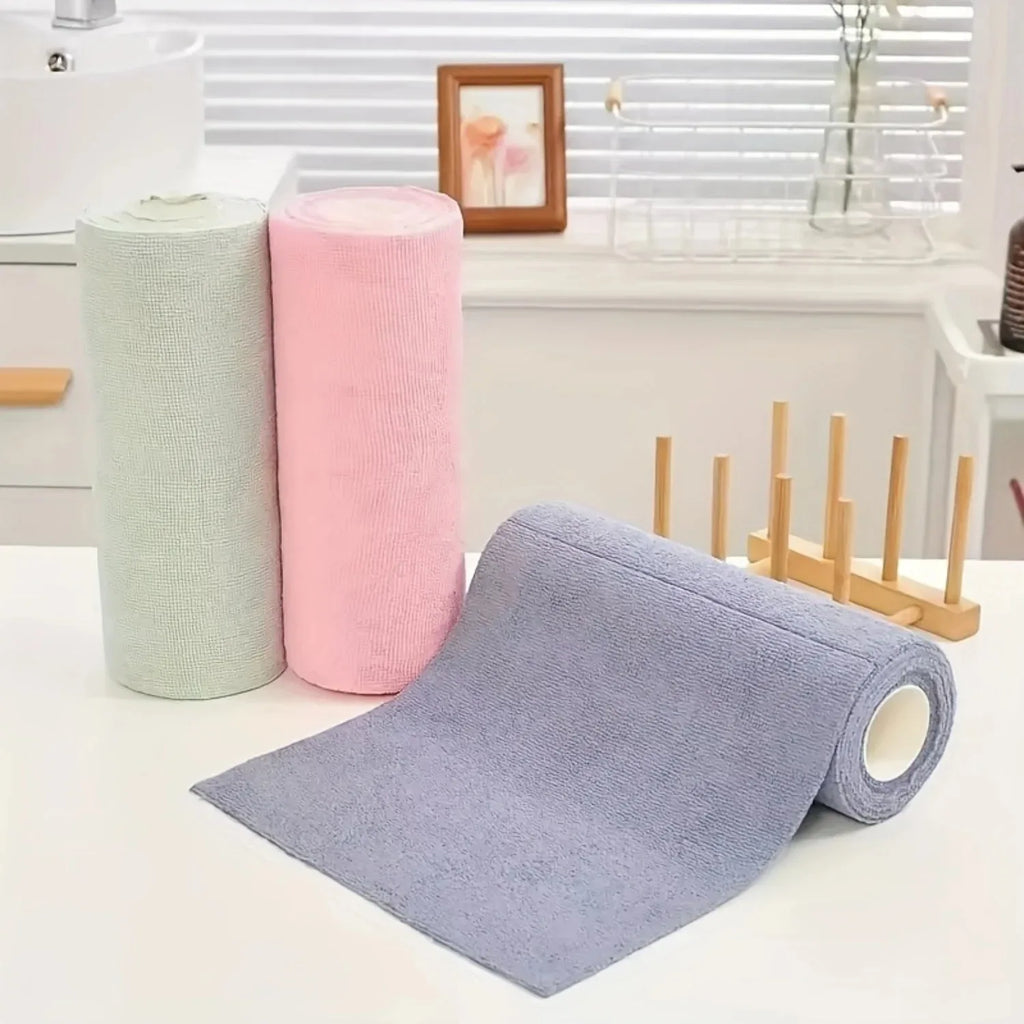 Microfiber Dishcloth Double Sided Reusable Kitchen Cleaning Cloth Kitchen Cleaning Cloth PLUSH