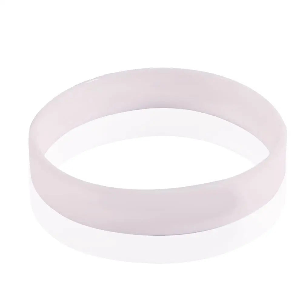 Colorful Silicone Sports Wristband Bracelet – Unisex Silicone Wristband PLUSH white