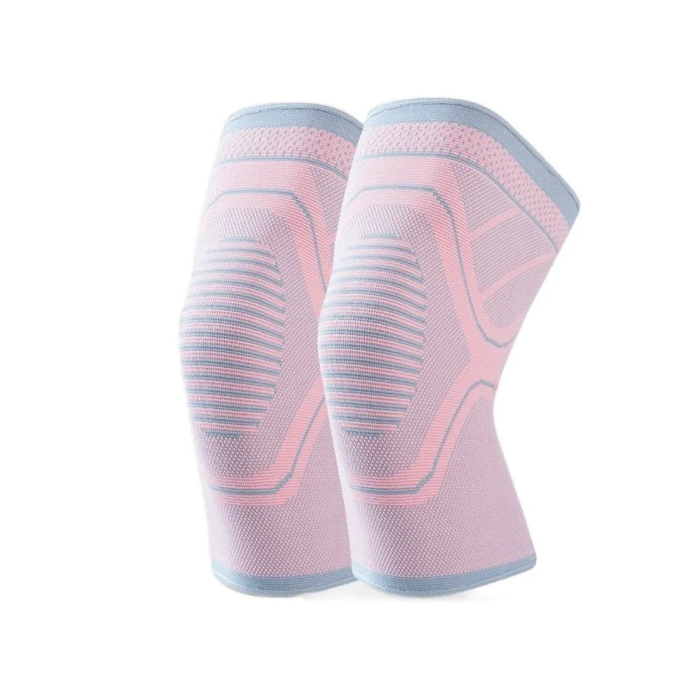 Nylon Compression Knee & Elbow Support Sleeves – 1 Pair Compression Support Sleeve PLUSH Pink M