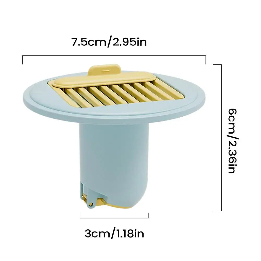 Silicone Shower Floor Drain Stopper – Anti-Odor Trap Insert Floor Drain Stopper PLUSH Blue 1PC