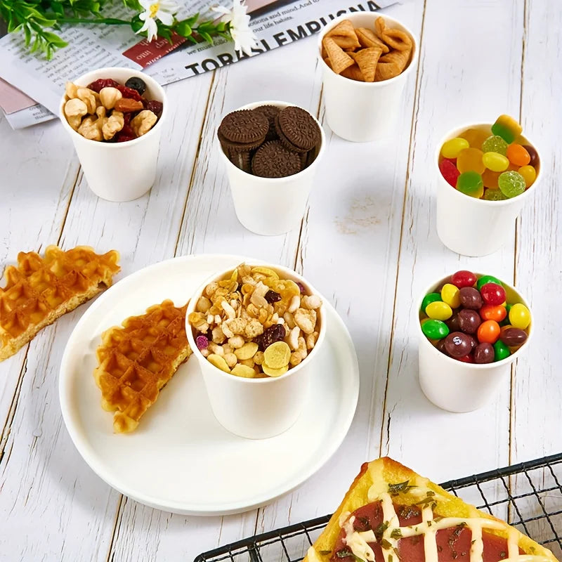 Disposable Small Paper Tasting Cups 50/100pcs – Party & Home Disposable Paper Cups PLUSH