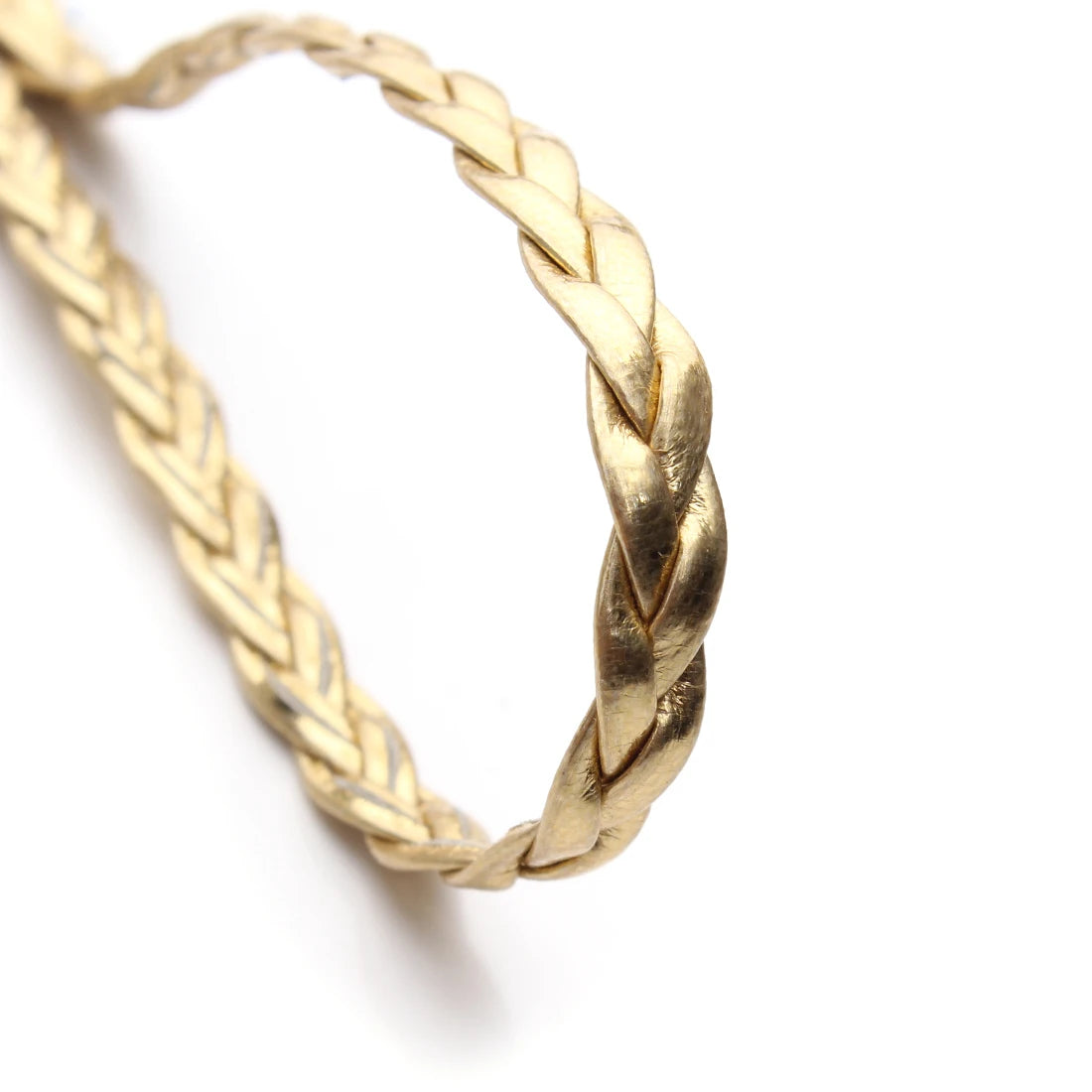 10 Yards 5mm PU Leather Braided Woven Cord – DIY Jewelry Jewelry Making Cord PLUSH Gold
