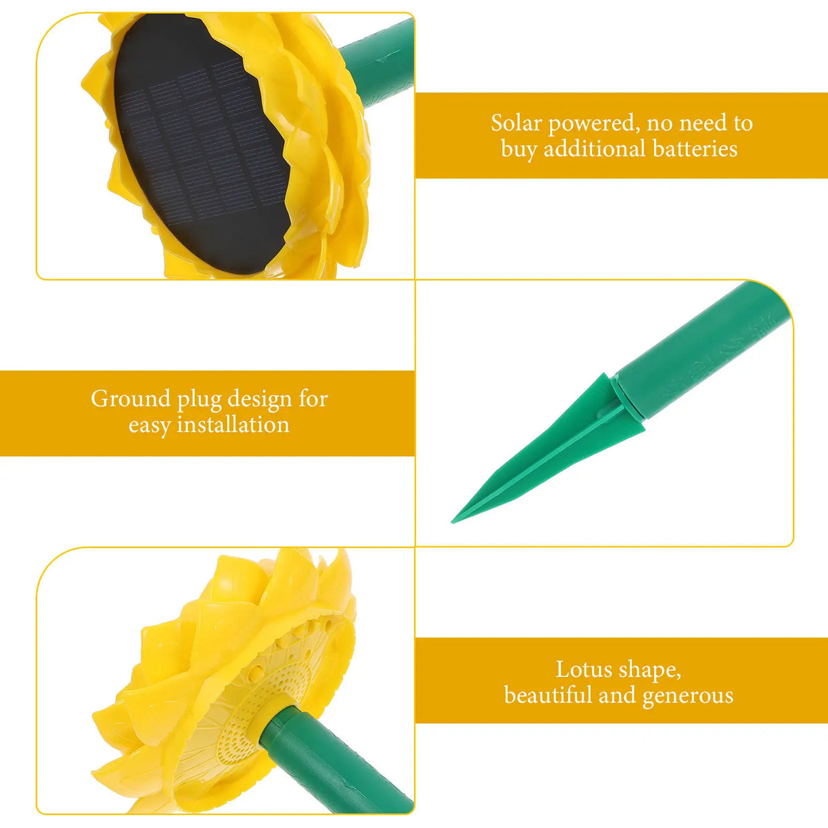 Lotus Solar Powered Outdoor Wireless Speaker – Garden Décor Outdoor Garden Speaker PLUSH
