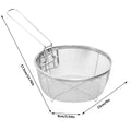 Stainless Steel Fry Basket with Detachable Handle – 2 Sizes Fry Basket PLUSH M 23x23cm