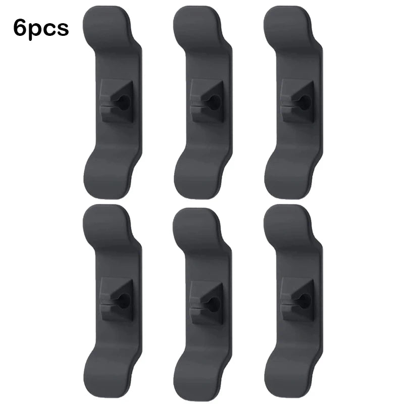 Kitchen Appliance Cord Wrapper & Cable Organizer Clips Cable Cord Organizer PLUSH Black 6 Pcs China Mainland