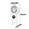 Portable Water Mist Fan – USB Rechargeable Handheld Fan Handheld Misting Fan PLUSH White