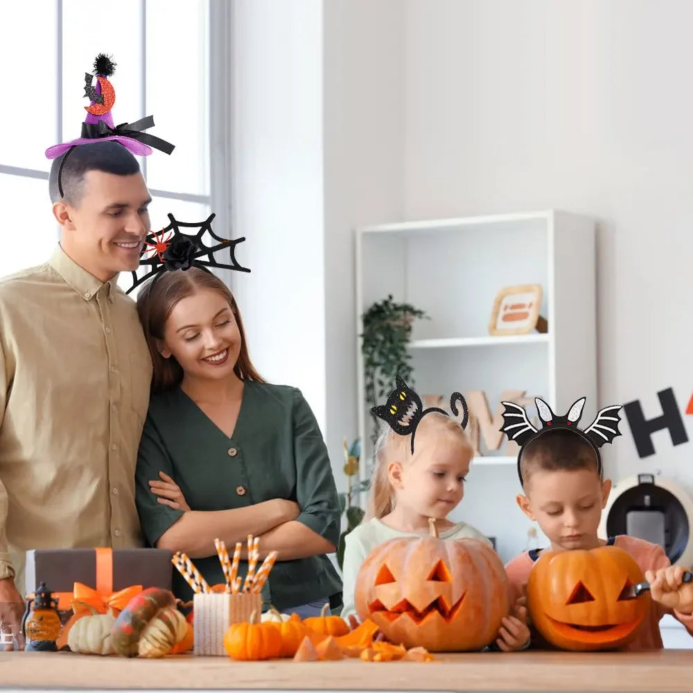 Gothic Halloween Spiderweb Headband – Costume Hair Hoop Costume Headband PLUSH