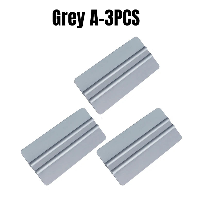 Vinyl Wrap Installation Kit – Silicone Squeegee & Scraper Vinyl Wrap Tool Kit PLUSH Grey A 3PCS