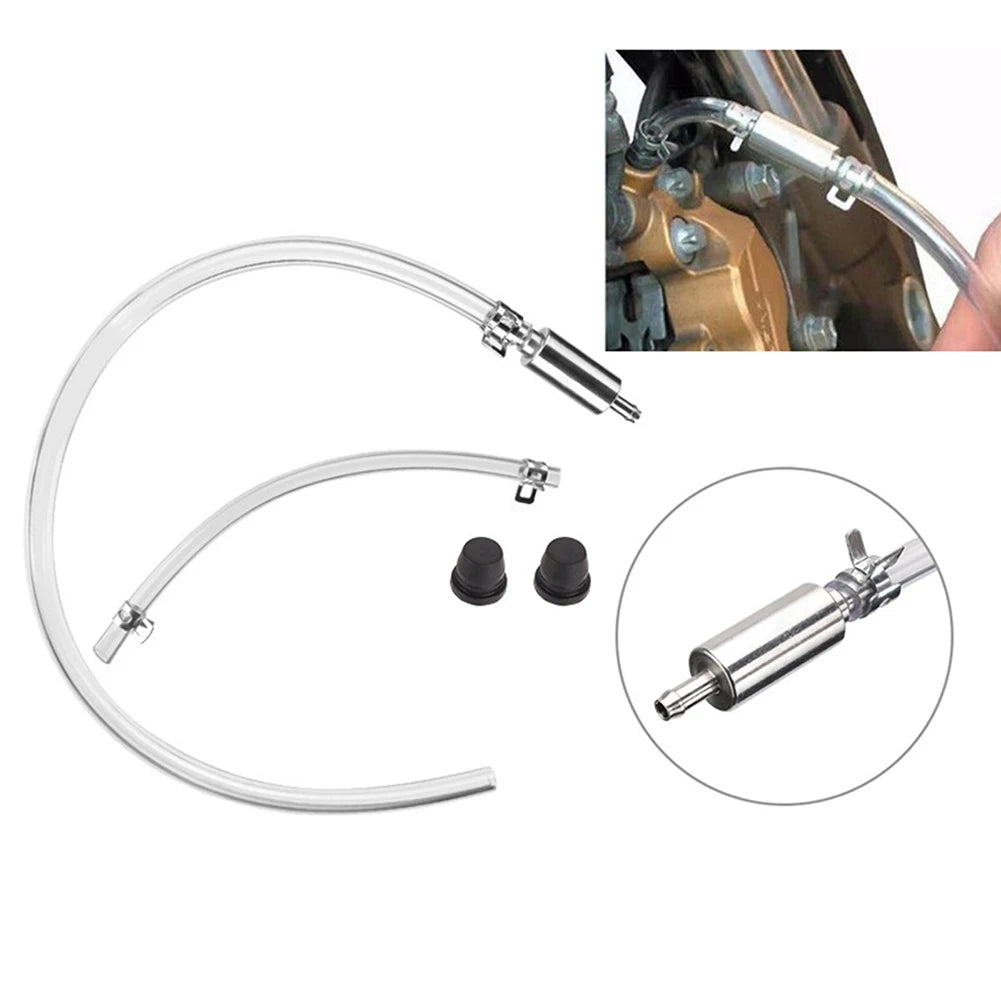 Motorcycle Brake Bleeder Kit – One-Way Check Valve Hose Brake Bleeder Kit PLUSH
