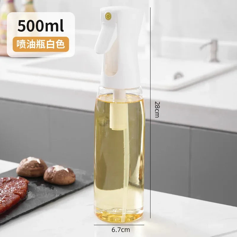 Oil Spray Bottle for Kitchen & Air Fryer – 200/300/500ml Oil Spray Bottle PLUSH White-500ml-1PCS