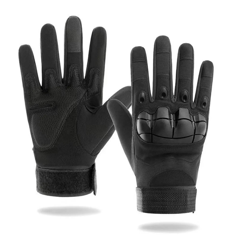 Goatskin Leather Fingerless Motorcycle Gloves – Vintage Racing Fingerless Riding Gloves PLUSH Black-L