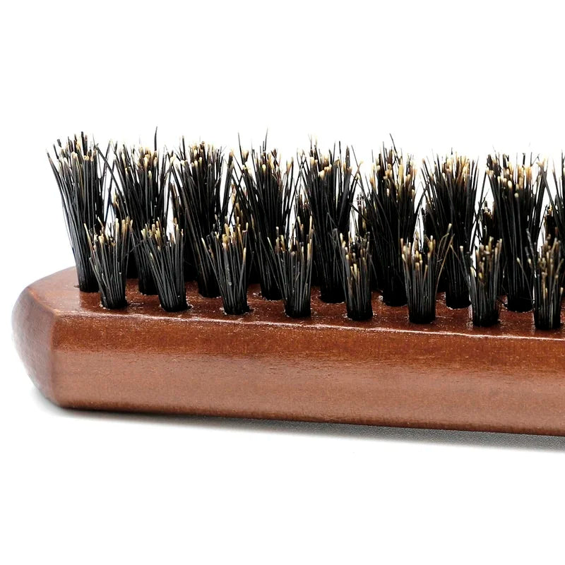 Natural Boar Bristle Hair Brush – Wood Handle Anti-Static Comb Hair Brush PLUSH
