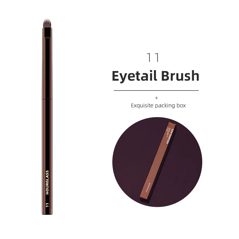Hourglass Makeup Brush – Foundation, Blush, Eye & Bronzer Makeup Brush PLUSH 11