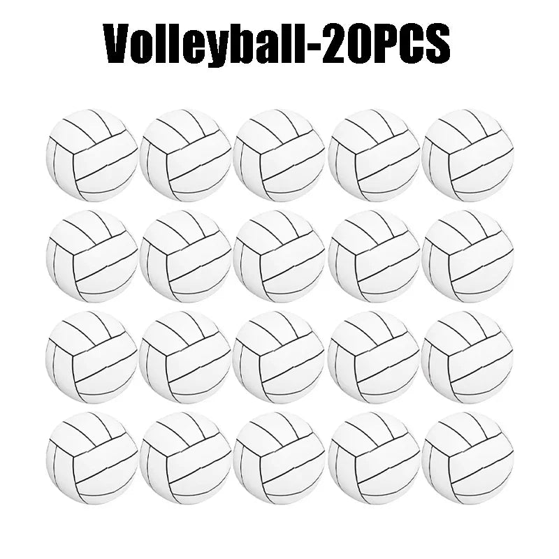 Inflatable Sports Beach Balls 24-Pack – Kids Pool & Beach Toy Inflatable Beach Toy PLUSH Volleyball-20PCS