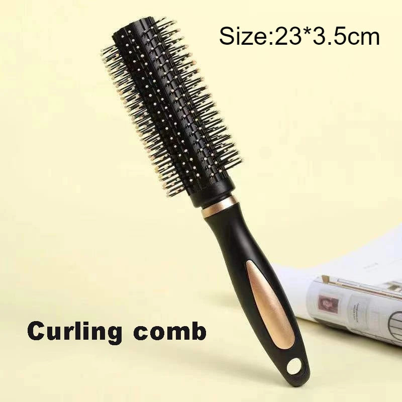 Anti-Static Air Cushion Massage Hair Brush & Scalp Comb Hair Brush & Comb PLUSH Yellow curly hair