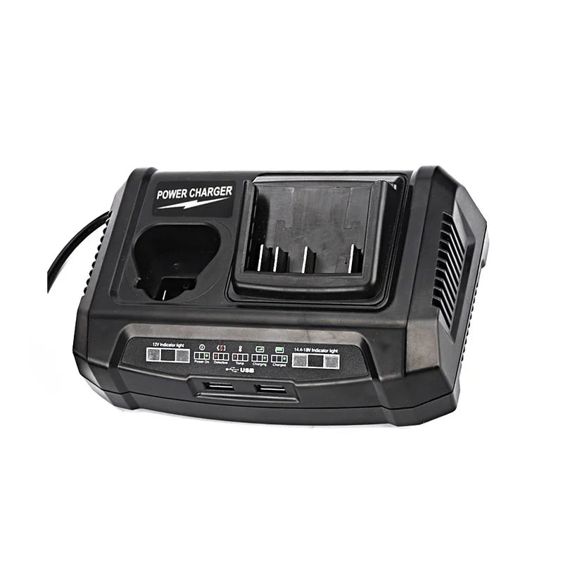 GAX1218V Dual Port Battery Charger for Bosch 10.8V–20V Tools Power Tool Charger PLUSH
