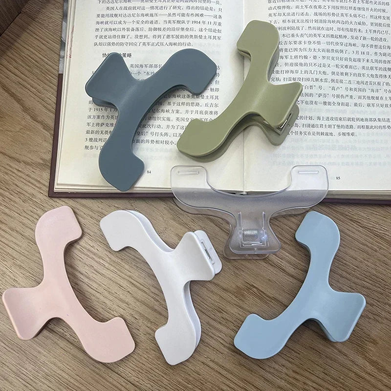 Frosted Transparent Book Page Clip – Kawaii Desk Note Holder Book Page Clip PLUSH