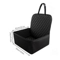 Dog Car Seat Cover with Storage Pockets – Non-Slip Pet Mat Pet Car Seat Cover PLUSH Black